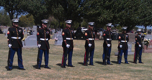Natalie's Grandfather's funeral