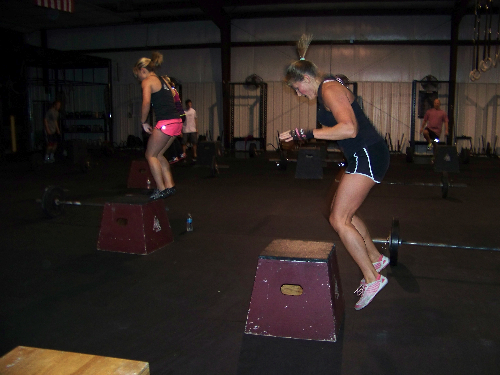 Angie & Jessica (Box jumps)